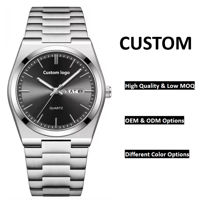 Men's Business Sport Quartz Watch with Day Date Display Wrist Watch Custom Logo Private Label OEM ODM Low MOQ - Image 2