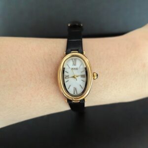 Oval Vintage Women Leather Watch | MOP Dial Ladies Watch Dakled