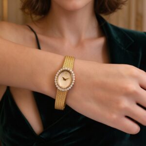 Vintage Oval Watch Japan Quartz Women Dress Wristwatch